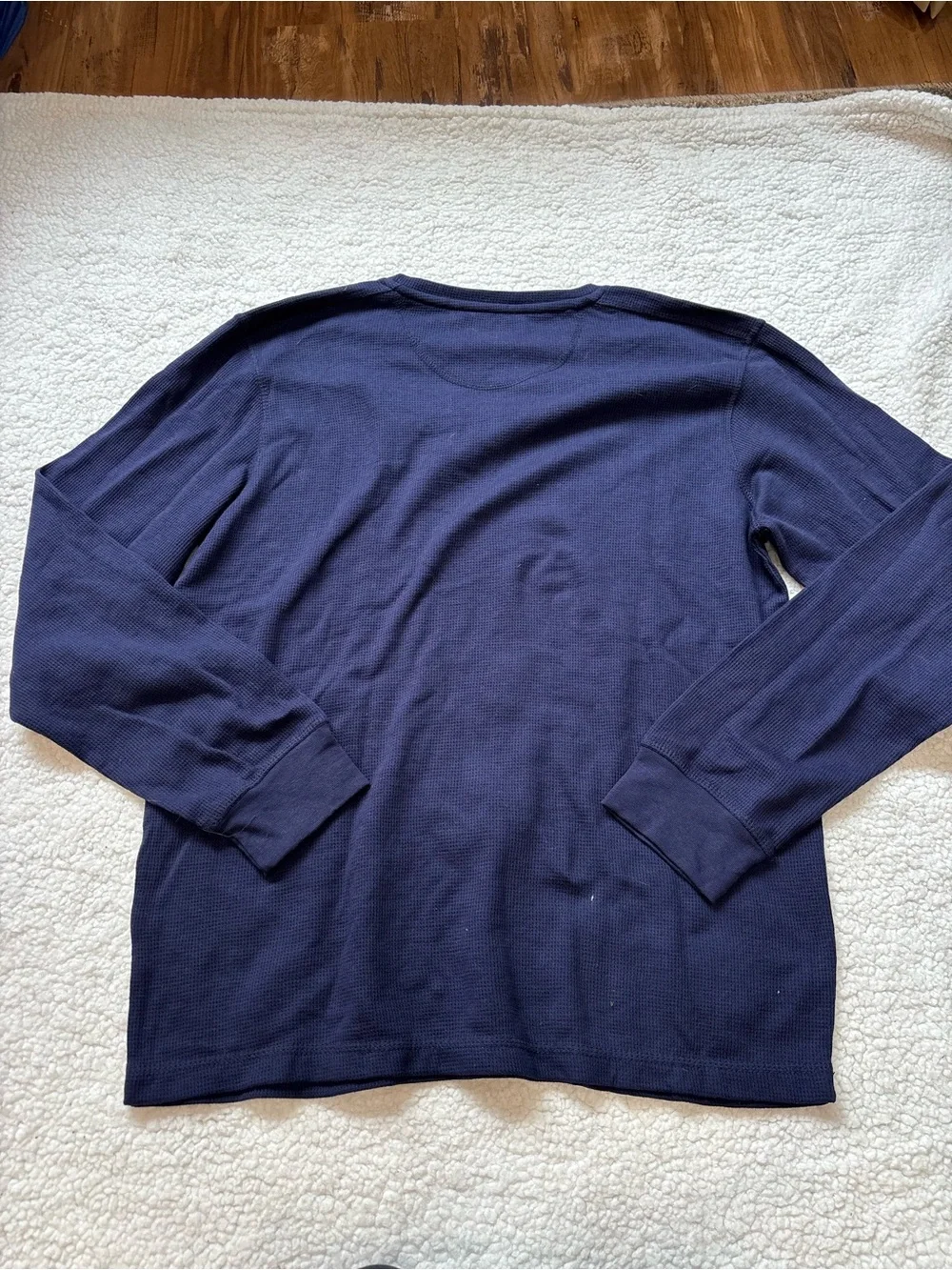 U.S. Polo Association by Navy Long-Sleeve Crew Shirt Large